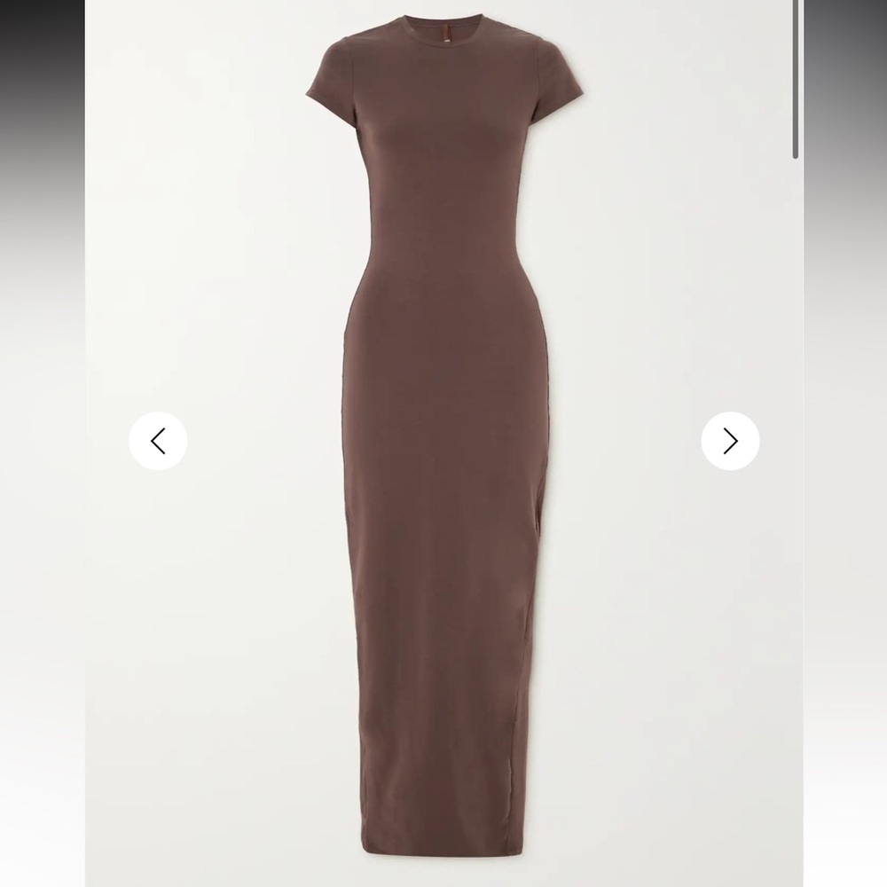SKIMS Long Slip Ribbed Dress